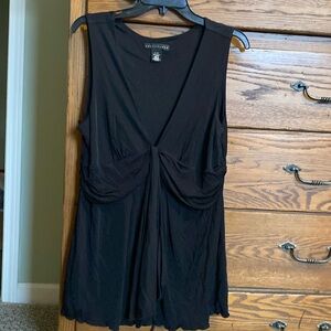Ladies black sleeveless blouse